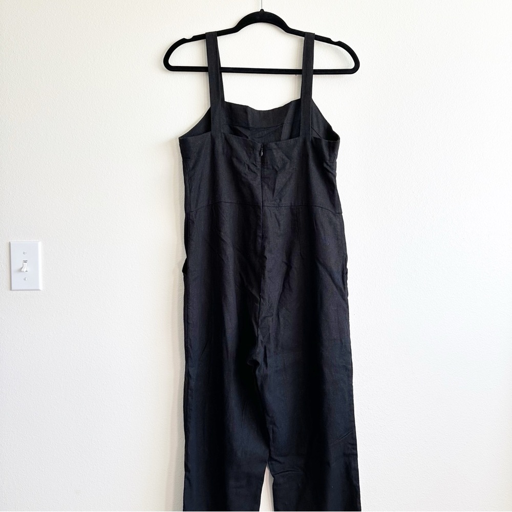 AURA Linen Jumpsuit in black XS - Picture 6 of 10